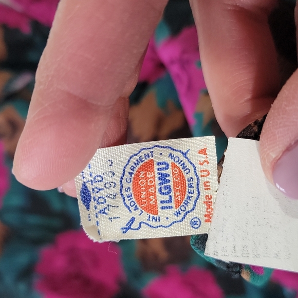 Vintage rrrrruss Russ Togs vintage blouse & skirt. Size 10 top & size 12… - Picture 6 of 10